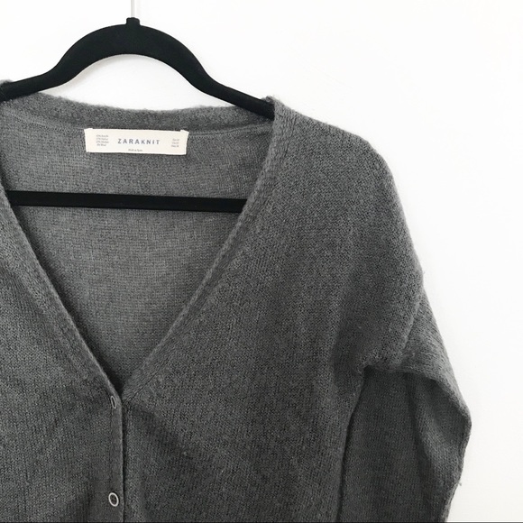 Zara Sweaters - Zara knit ** v-neck cardigan in grey